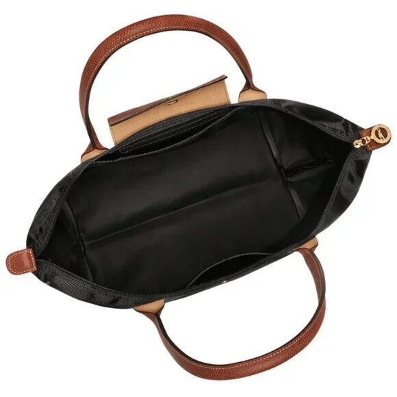 Longchamp Le Pliage "Shopping" Modele Depose Black Nylon Shoulder Bag Travel - Picture 8 of 10